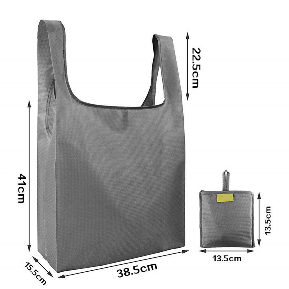 5 Pack Reusable Shopping Bags Foldable Large Grocery Bags with Attach Pocket - Picture 9 of 22