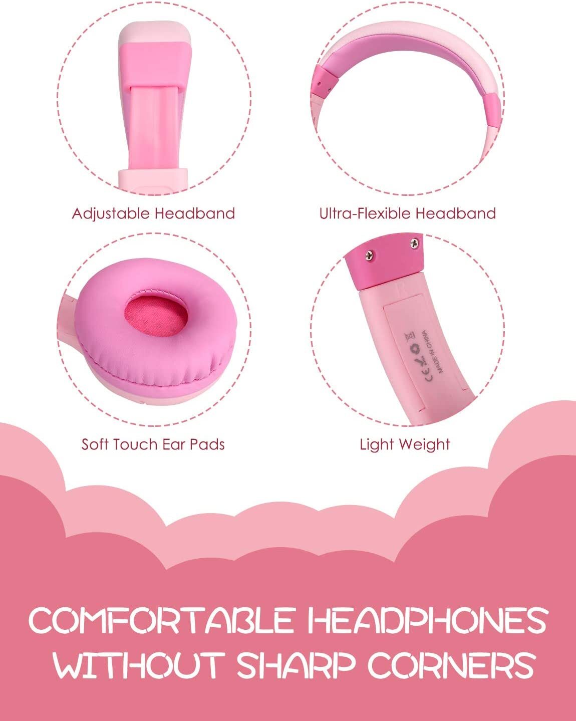 AUSDOM K1 Kids Headphones On-Ear Wired Headphones for Children 85dB Volume Limit - Picture 26 of 36