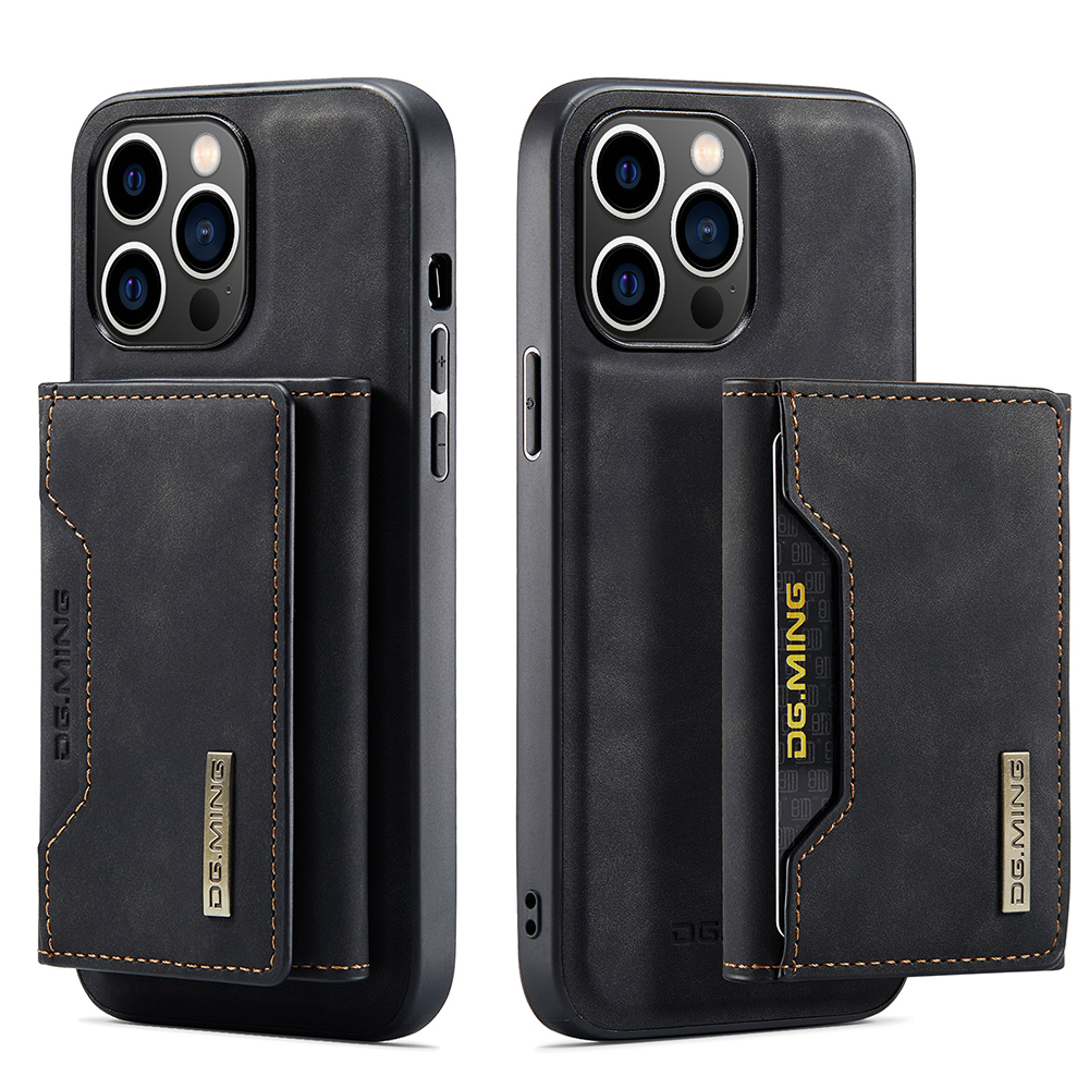 2 In 1 Detachable Magnetic Leather iPhone Case Wallet Cover Cards Holder-Black - Picture 40 of 72