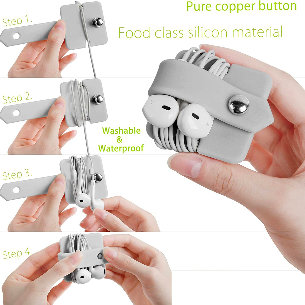 1/2 Pcs Cord Organizer Earbuds Holder Earphone Wrap Earphones Organizer - Picture 57 of 63