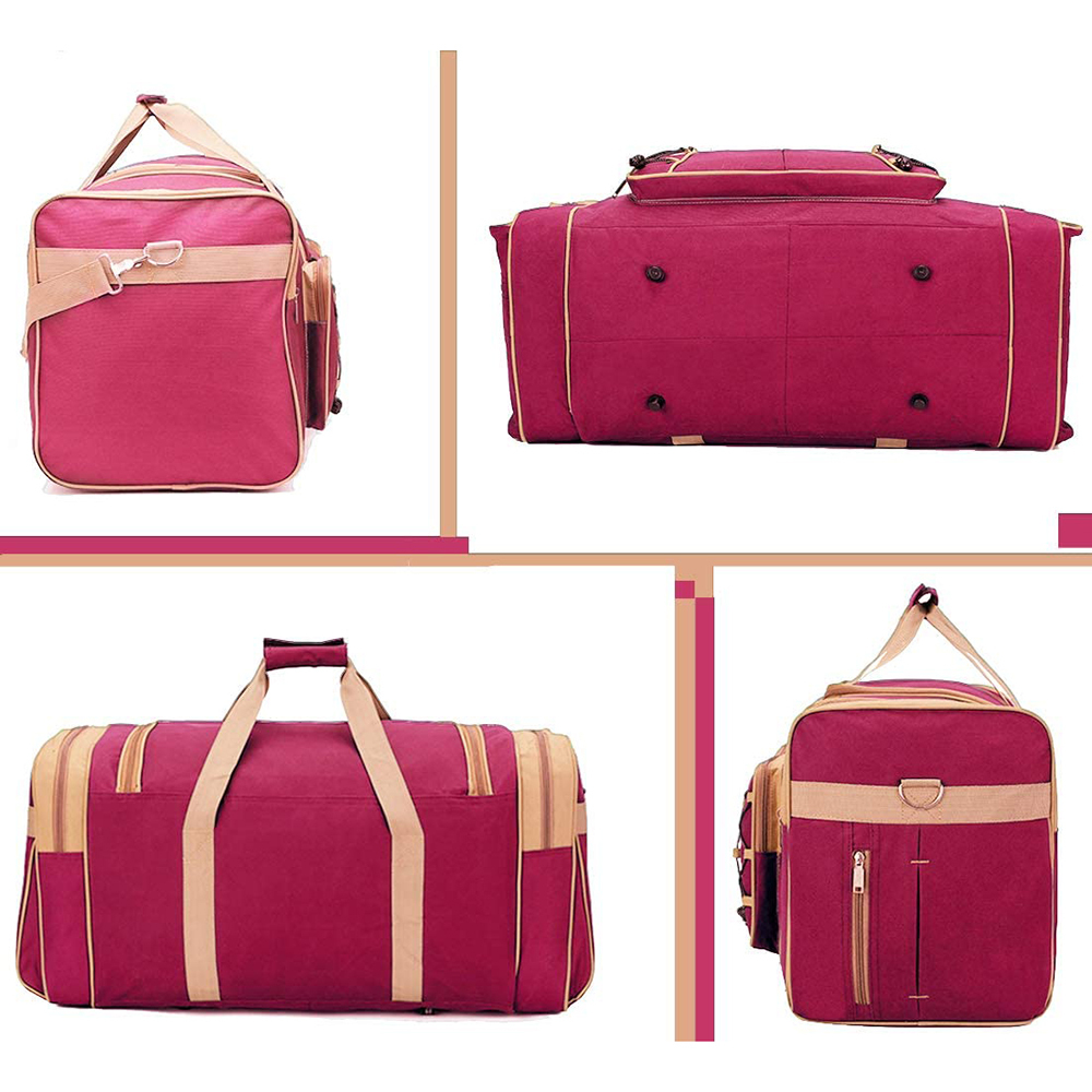 Travel Duffel Bag Foldable Bag Lightweight Oxford Cloth Gym Bag Luggage Bag - Picture 8 of 20
