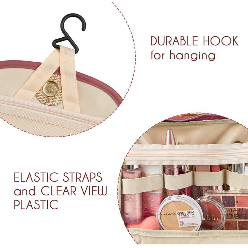 Hanging Toiletry Bag for Women Good for Makeup Travel Bag - Picture 7 of 27