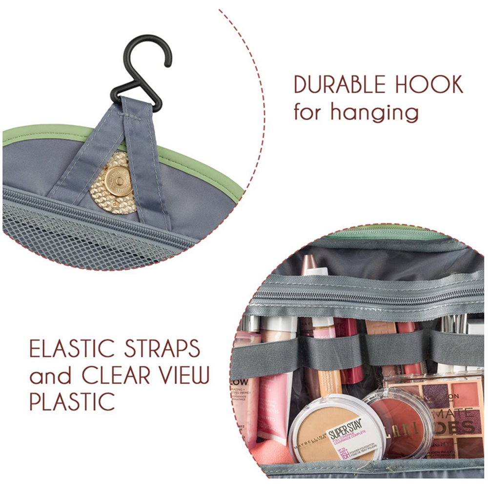 Hanging Toiletry Bag for Women Good for Makeup Travel Bag - Picture 13 of 27