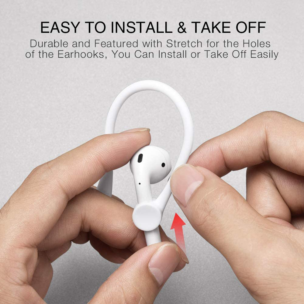 Two Pairs of Mini Anti-Fall Bluetooth Headset Ear Hooks for Air-Pods 1/2/3 - Picture 15 of 18