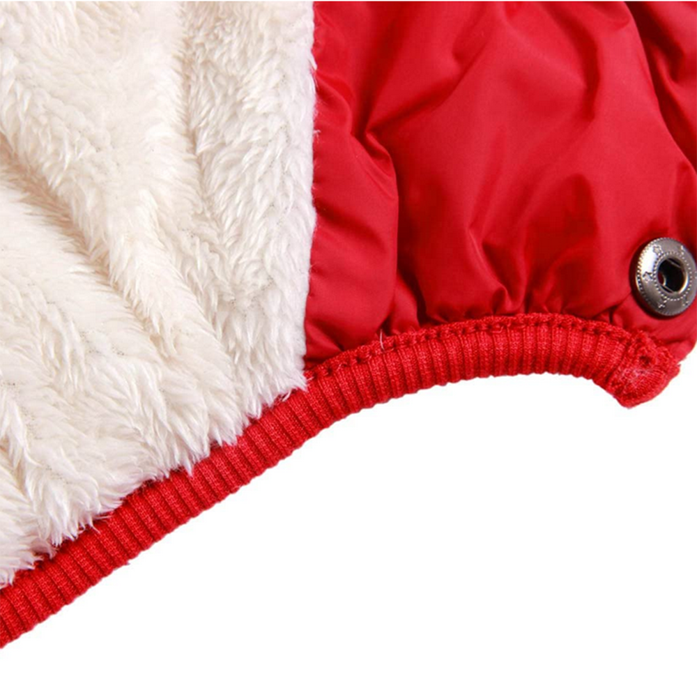 2 Layers Fleece Lined Warm Dog Jacket Winter Cold Weather Small Dog Coat - Picture 7 of 28
