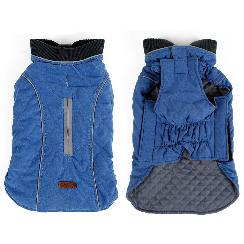 Reflective Dog Jacket Dog Coat Warm Padded Puffer Vest Puppy Jacket with Fleece - Picture 27 of 30