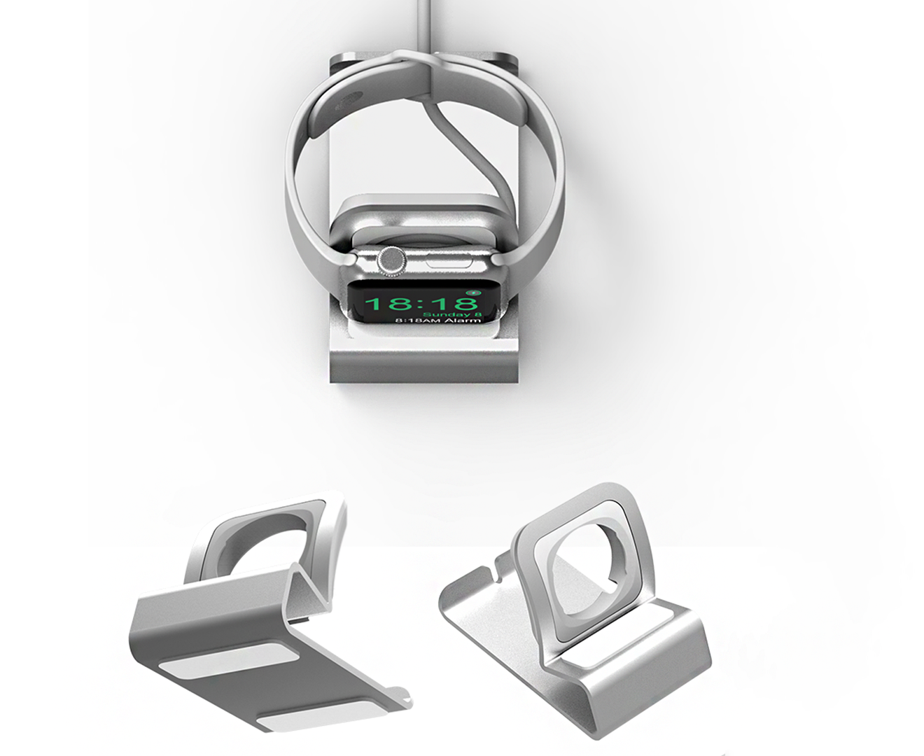 Aluminum alloy charge holder for Apple Watch - Picture 9 of 10
