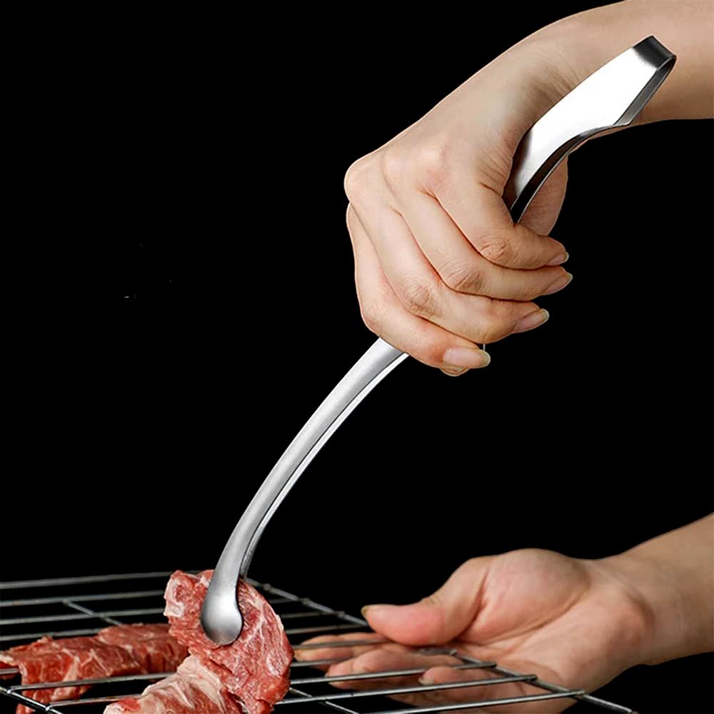 4 Pack Stainless Steel Grill Tongs Korean Japanese BBQ Steak Tongs eBay