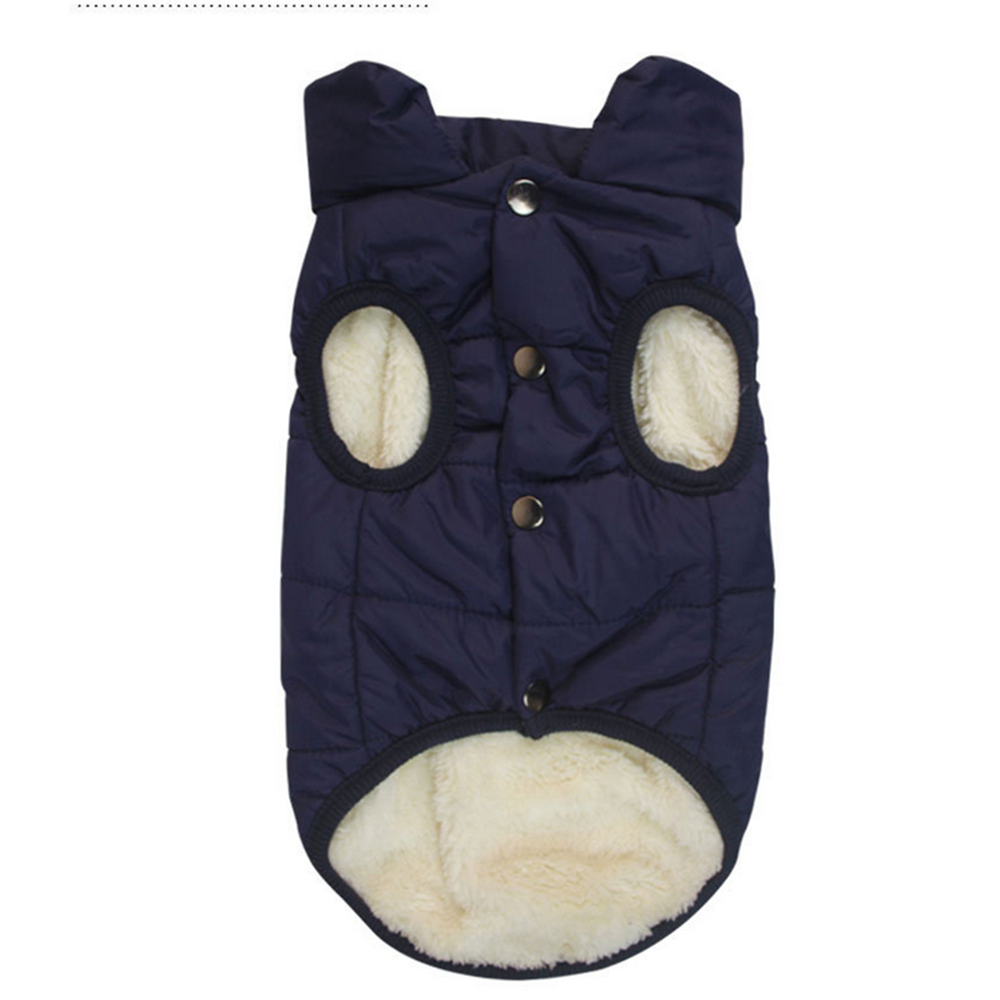 2 Layers Fleece Lined Warm Dog Jacket Winter Cold Weather Small Dog Coat - Picture 27 of 28