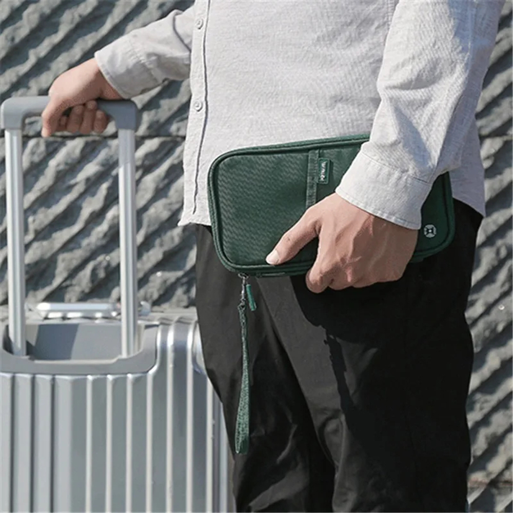 RFID Travel Passport Wallet Family Passport Holder Waterproof Document Organizer - Picture 12 of 40