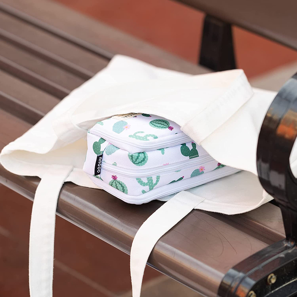 Portable Large Pencil Case Big Capacity 3 Compartments Canvas Pencil Pouch - Picture 24 of 50