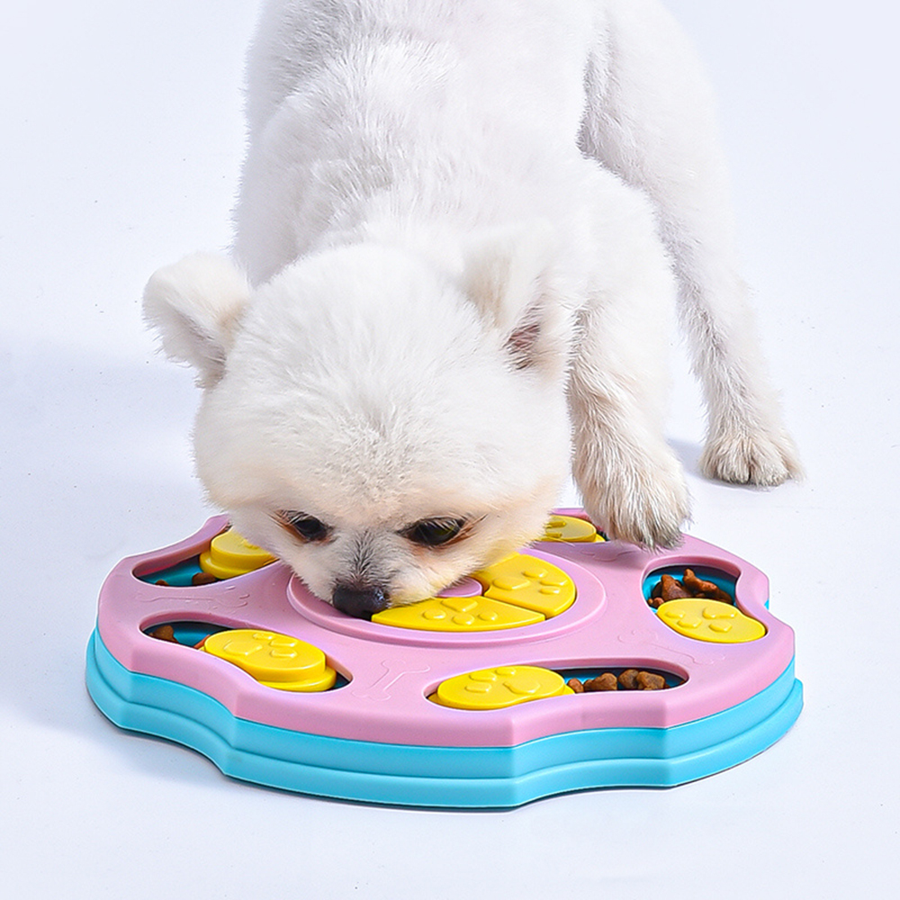 Dog Puzzle Toy Slow Feeder Interactive Increase Puppy IQ Food Dispenser Pet Bow - Picture 10 of 16