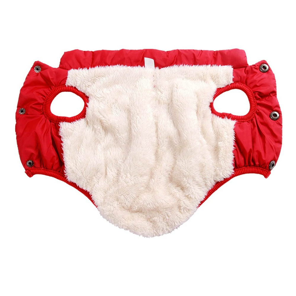 2 Layers Fleece Lined Warm Dog Jacket Winter Cold Weather Small Dog Coat - Picture 9 of 28