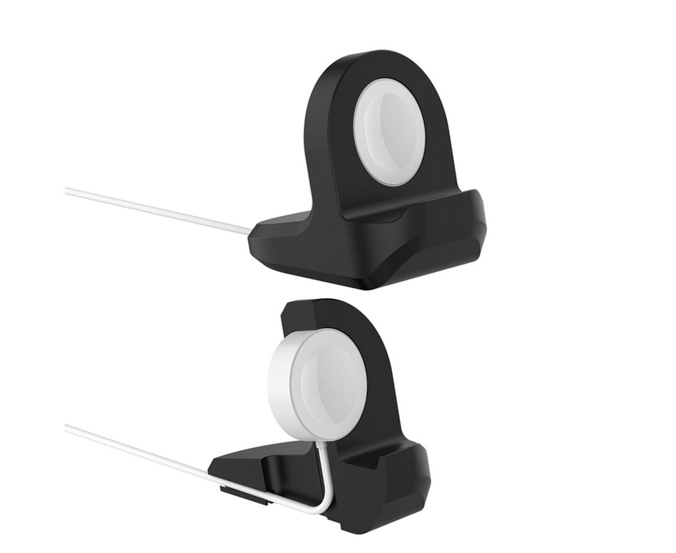 Silicone Charge Stand Holder Station Dock for Apple Watch Charger Cable - Picture 17 of 18