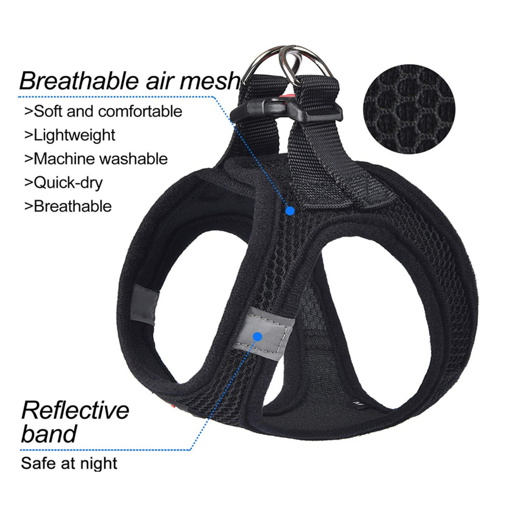 Dog Harness Step-in Breathable Vest Harnesses for Small Medium Dogs - Picture 17 of 30
