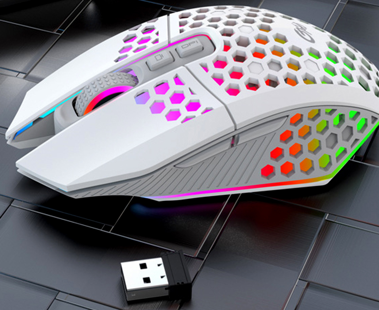 2.4G Wireless Charging RGB Gaming Mouse with 8-button - Picture 15 of 16