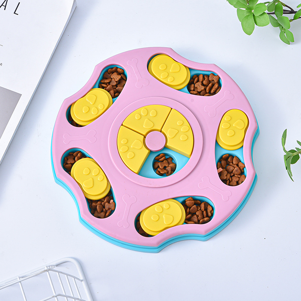 Dog Puzzle Toy Slow Feeder Interactive Increase Puppy IQ Food Dispenser Pet Bow - Picture 11 of 16