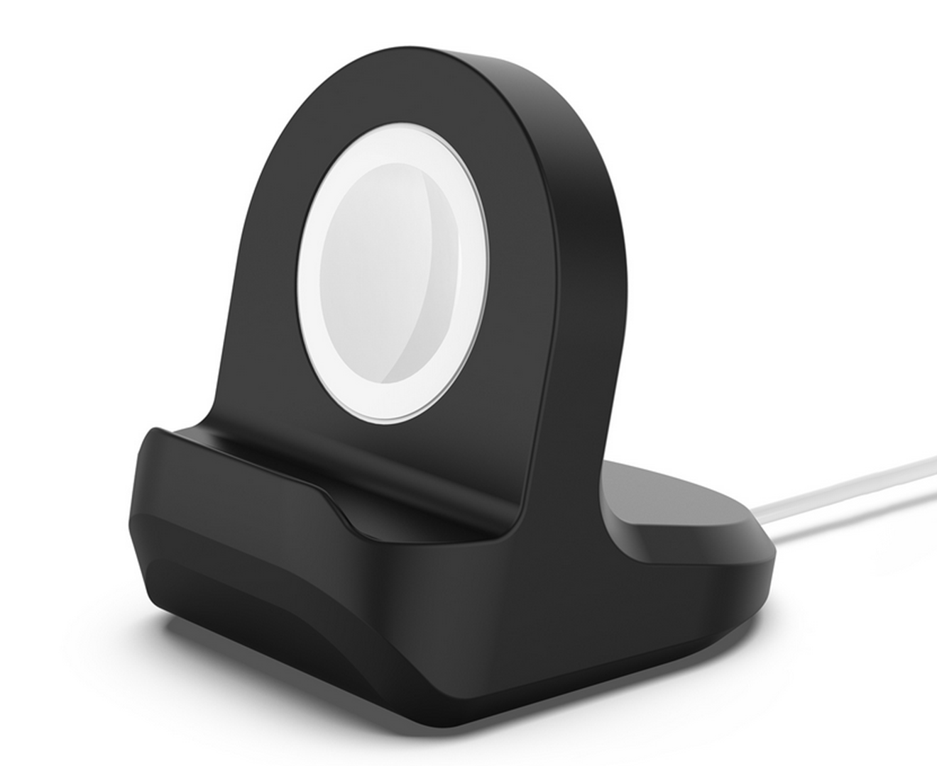 Silicone Charge Stand Holder Station Dock for Apple Watch Charger Cable - Picture 18 of 18