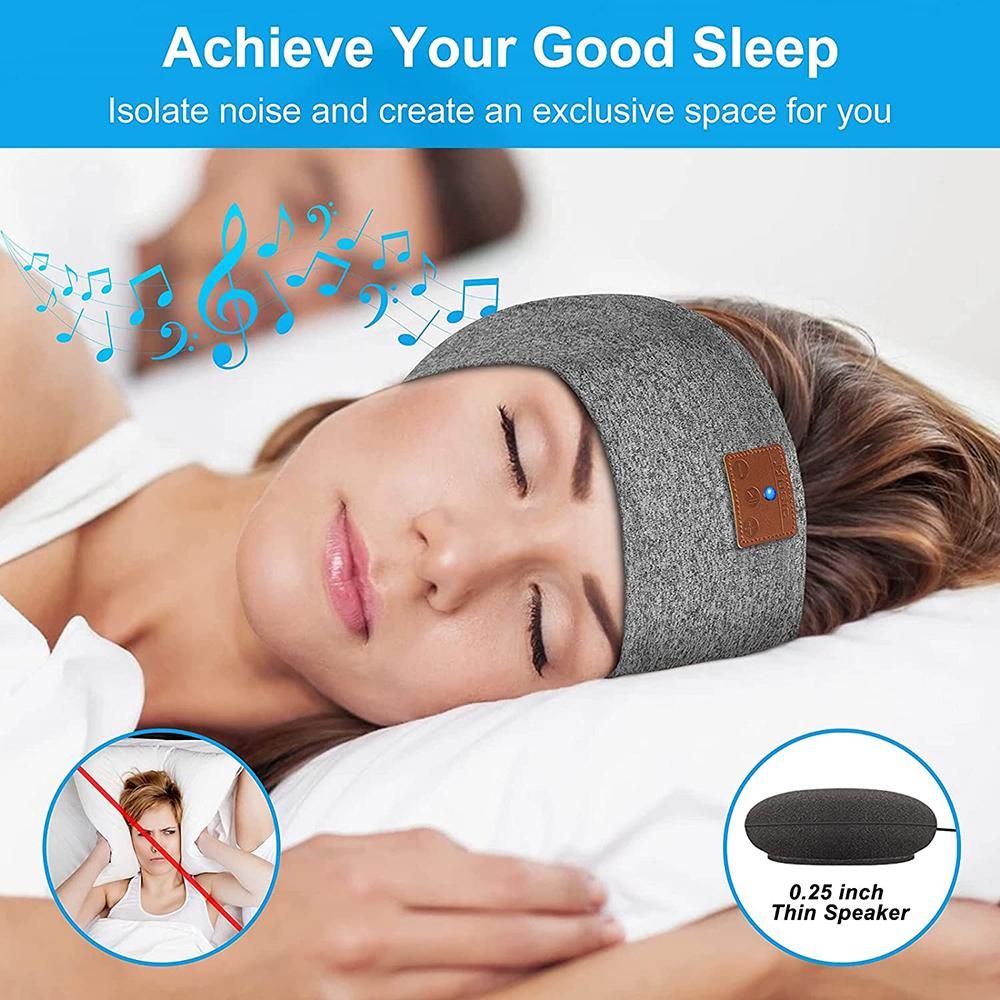 Sleep Headphones Music Sleeping Mask Headphones Wireless Bluetooth Sports Headba - Picture 13 of 21