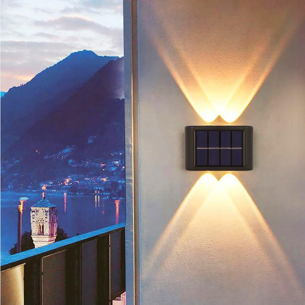 2 Pack LED Solar Wall Lamp Solar Powered Light Up And Down Illuminate-Warm White - Picture 27 of 70