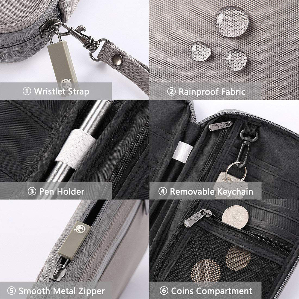 RFID Travel Passport Wallet Family Passport Holder Waterproof Document Organizer - Picture 15 of 40