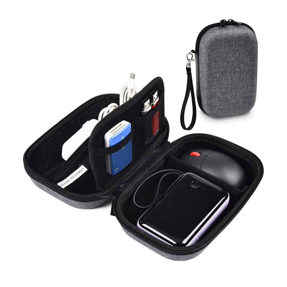 Travel Organizer External Hard Drive Case Portable EVA Cable Digital Storage Box - Picture 3 of 23