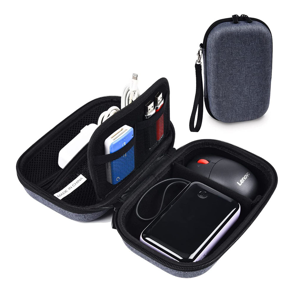 Travel Organizer External Hard Drive Case Portable EVA Cable Digital Storage Box - Picture 17 of 23