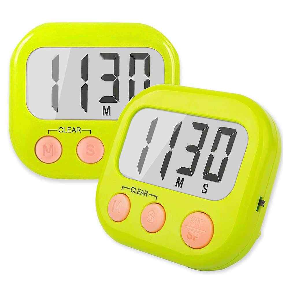 2 Pack Digital Kitchen Timer for Cooking Big Digits Loud Alarm Magnetic Backing - Picture 13 of 33