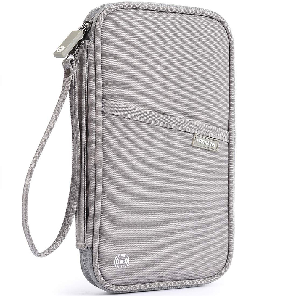 RFID Travel Passport Wallet Family Passport Holder Waterproof Document Organizer - Picture 17 of 40