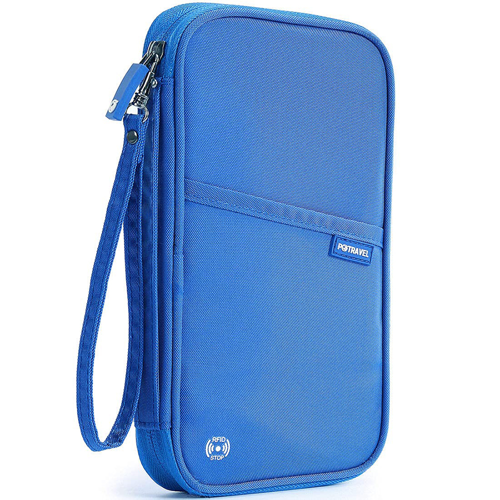 RFID Travel Passport Wallet Family Passport Holder Waterproof Document Organizer - Picture 33 of 40