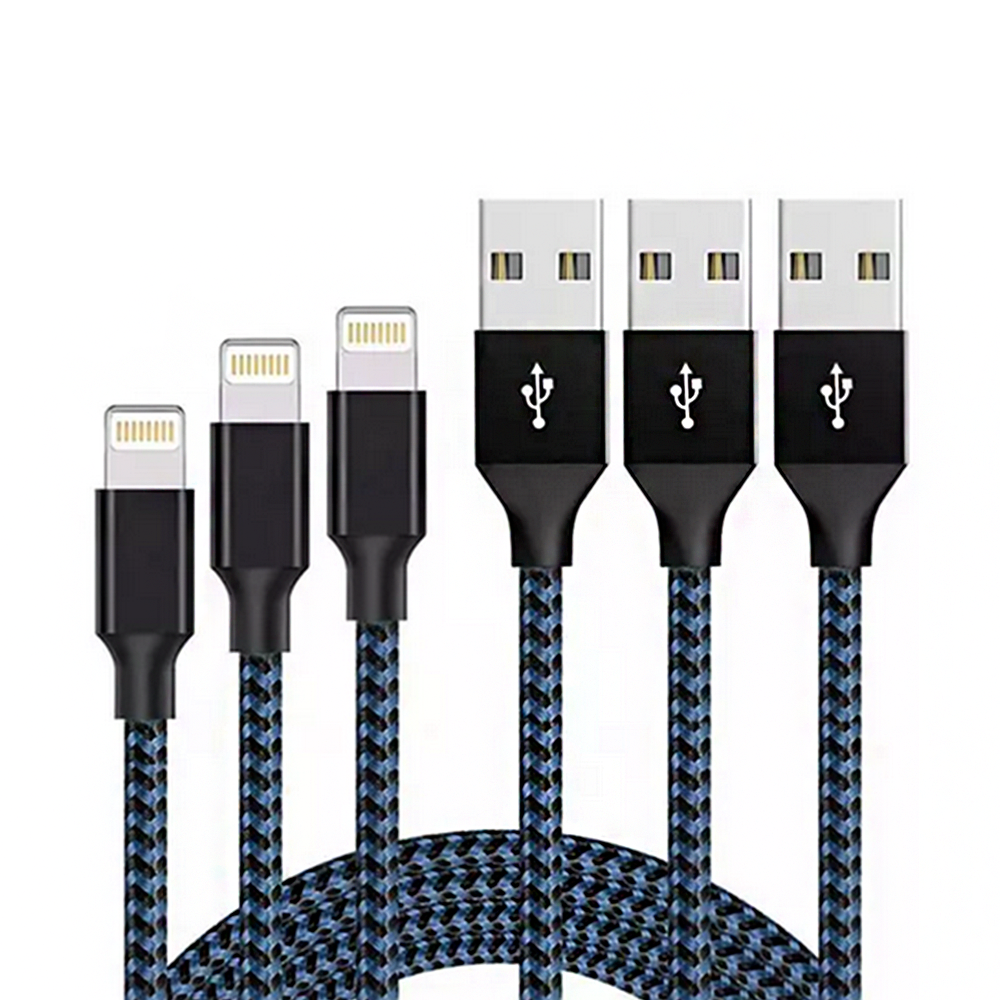 3 pack Lightning®-Compatible Charge and Sync Cables(1M+2M+3M) - Picture 13 of 17