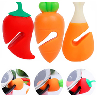 3 Pcs  Pot Lid Holder Anti-Spill Rack Heat-Resistant Anti-Overflow Stoppers