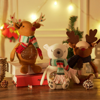 3Pcs Christmas Candy Jar Cartoon Decorative Gift Storage Candy Storage Bottle
