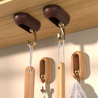 8Pcs Folding Hook Wall Door Self Adhesive Hooks Household Decorative Hook