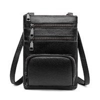 Ladies Genuine Soft Real Leather Crossover Body Bag Shoulder Bag Purse Handbag
