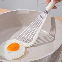 2Pcs Stainless Steel Frying Spatula Non-stick  Cooking Shovel Kitchen Tool