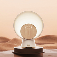 Moonlight Light Holder Bluetooth Speaker 15W Wireless Charge Alarm Clock