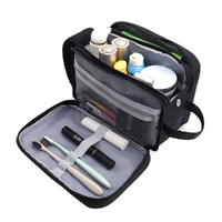 Portable Travel Toiletry Bag Men Canvas Shaving Bag Cosmetic Bag  Storage Bag