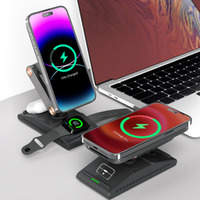Multifunctional Foldable 3-in-1 Wireless Charger 15W Portable Wireless Charger