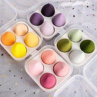 Set of 4 pack Value Makeup Foundation Blender Sponge Puff Cosmetic Beauty Eggs