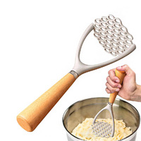Aluminum Alloy Potato Masher Crush Vegetable Fruit Press Maker Vegetable Masher