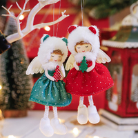 2 Pcs Christmas Tree Hanging Pendant Angel Girl Doll Pendant Christmas Ornaments
