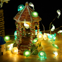 3D Starfish String Lights Battery Powered Beach Ocean String Led Fairy Lamp