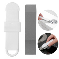 2Pcs Bathroom Glass Rust Remover Rubber Kitchen Cleaning Tool Bathroom Brush
