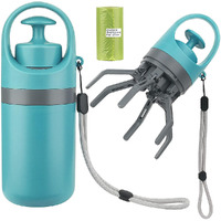 Portable Dog Poop Scooper Sanitary Dog Waste Picker Upper with Bag Dispenser