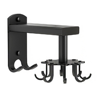 360 Rotatable Kitchen Hooks Stainless Steel Top Mounted Rotating Shelf Organizer