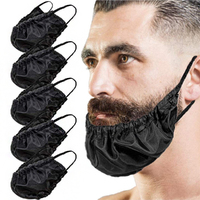 5Pcs Beard Cap Beard Bonnet Men Beard Bandana Cover Adjustable Facial Hair Apron