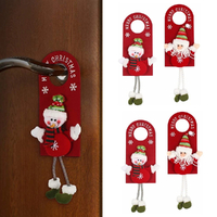 3 Pcs Christmas Decor for Home Xmas Door Hanging Pendants Santa Door Hanger