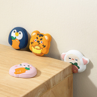 8 Pcs Door Stop Cute Wall Protector Cartoon Door Handle Crash Pad Stopper