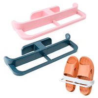3 Pack Shoe Rack Plastic Bathroom Shoes Organizers Slippers Drain Storage Rack